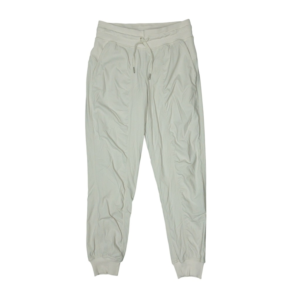 Lululemon Dance Studio Joggers Womens Size 6 White Activewear Tapered Pants